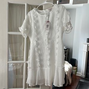 White Lace floral dress
